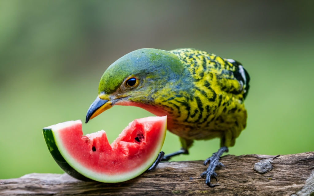Can birds eat watermelon 