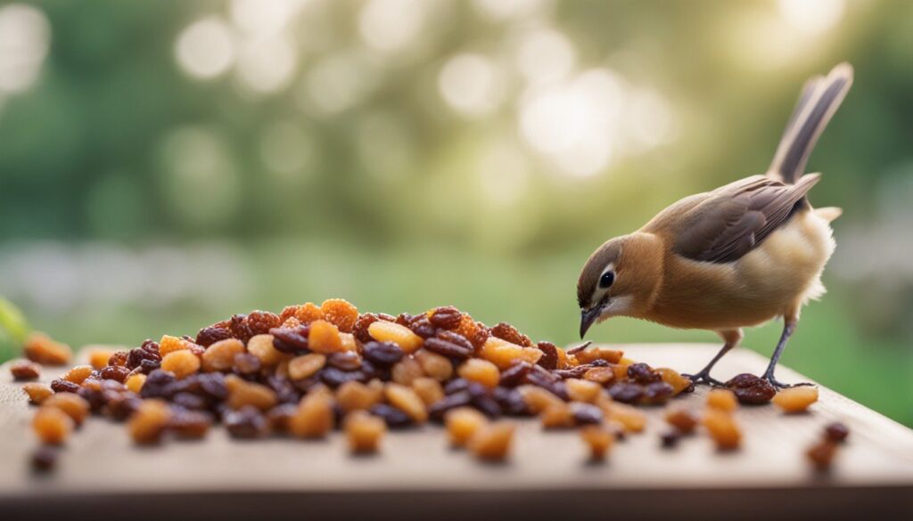 Can birds eat raisins