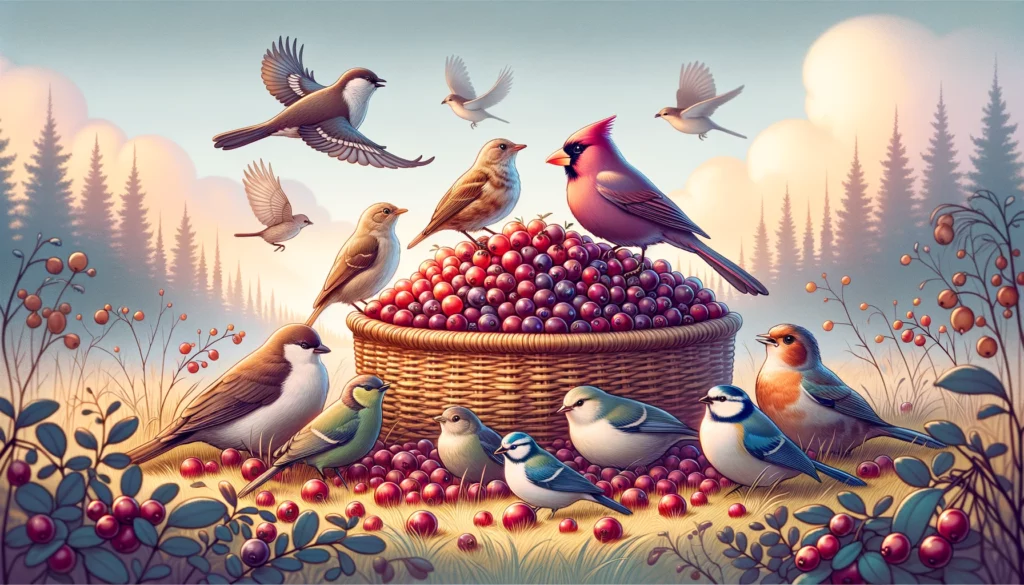 can birds eat cranberries