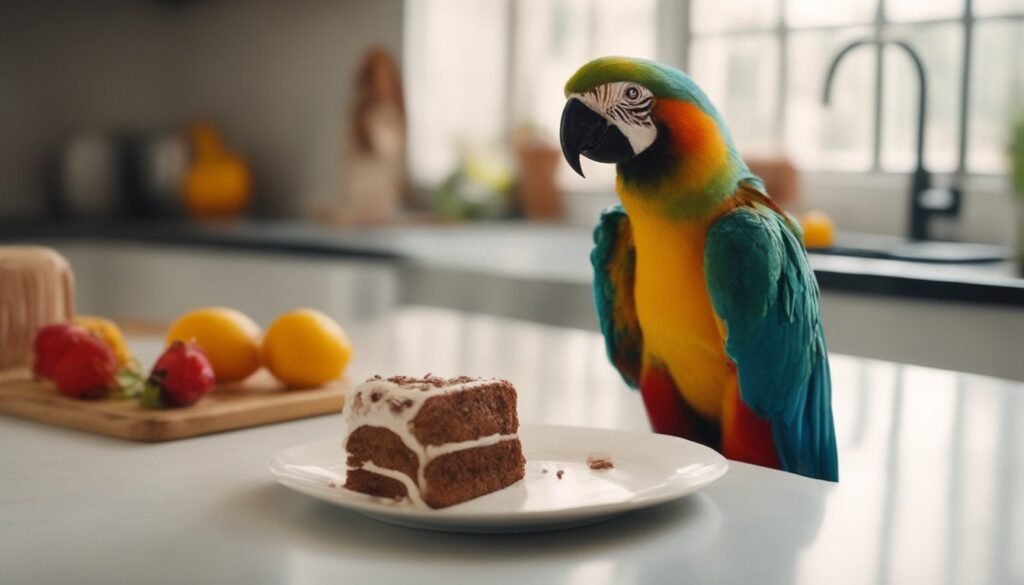 can birds eat cake